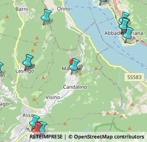 Mappa Via Parini Giuseppe, 22039 Valbrona CO, Italia (3.402)