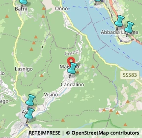 Mappa Via Parini Giuseppe, 22039 Valbrona CO, Italia (3.58)