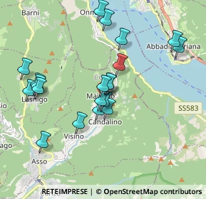 Mappa Via Parini Giuseppe, 22039 Valbrona CO, Italia (1.8045)