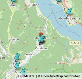 Mappa Via Parini Giuseppe, 22039 Valbrona CO, Italia (3.09438)