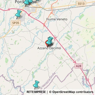 Mappa Via Mores di Sotto, 33082 Azzano Decimo PN, Italia (6.57769)
