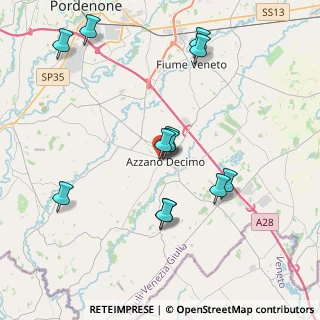 Mappa Via Mores di Sotto, 33082 Azzano Decimo PN, Italia (3.96917)