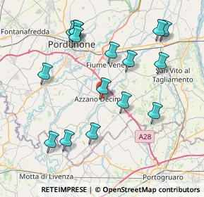 Mappa Viale Primo Maggio, 33082 Azzano Decimo PN, Italia (8.26125)