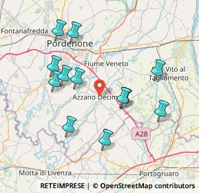 Mappa Viale Primo Maggio, 33082 Azzano Decimo PN, Italia (7.39167)