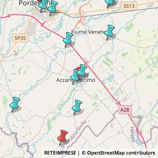 Mappa Viale Primo Maggio, 33082 Azzano Decimo PN, Italia (7.2815)