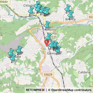 Mappa Via Per Caravate, 21036 Gemonio VA, Italia (1.208)