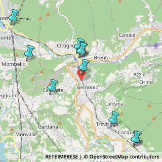 Mappa Via Per Caravate, 21036 Gemonio VA, Italia (2.42364)