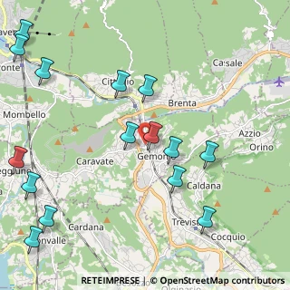 Mappa Via Per Caravate, 21036 Gemonio VA, Italia (2.69467)