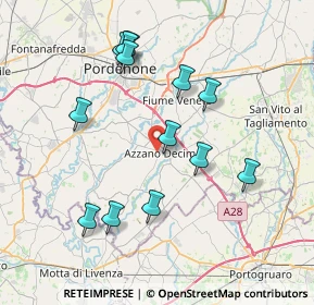 Mappa Via dei Fiori, 33082 Azzano Decimo PN, Italia (7.52769)