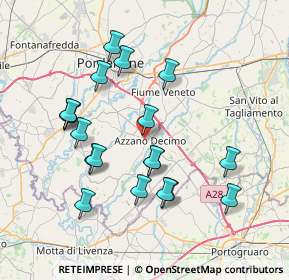 Mappa Via dei Fiori, 33082 Azzano Decimo PN, Italia (7.31737)