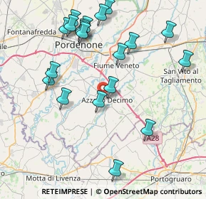 Mappa Via dei Fiori, 33082 Azzano Decimo PN, Italia (8.9185)