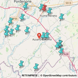 Mappa Via dei Fiori, 33082 Azzano Decimo PN, Italia (5.4465)