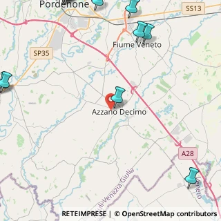 Mappa Via dei Fiori, 33082 Azzano Decimo PN, Italia (7.86706)