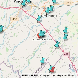 Mappa Via dei Fiori, 33082 Azzano Decimo PN, Italia (6.046)