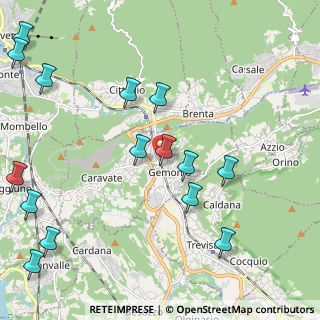 Mappa Via Cesare Battisti, 21036 Gemonio VA, Italia (2.71733)