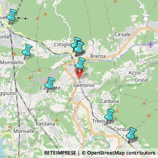 Mappa Via Cesare Battisti, 21036 Gemonio VA, Italia (2.43455)