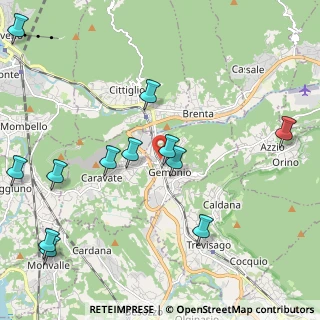 Mappa Via Cesare Battisti, 21036 Gemonio VA, Italia (2.54333)