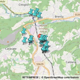 Mappa Via Cesare Battisti, 21036 Gemonio VA, Italia (0.668)