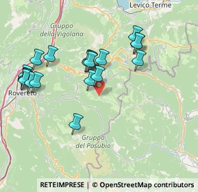 Mappa Localita' Fondo Piccolo, 38064 Folgaria TN, Italia (7.6875)
