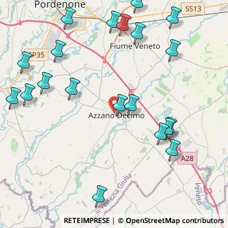Mappa Via Maestri del Lavoro, 33082 Azzano Decimo PN, Italia (5.4425)