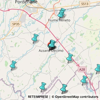 Mappa Via Maestri del Lavoro, 33082 Azzano Decimo PN, Italia (5.5785)