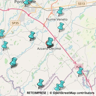Mappa Via Maestri del Lavoro, 33082 Azzano Decimo PN, Italia (5.5095)