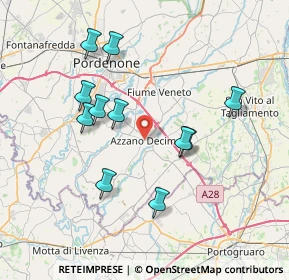 Mappa Via Maestri del Lavoro, 33082 Azzano Decimo PN, Italia (7.03)