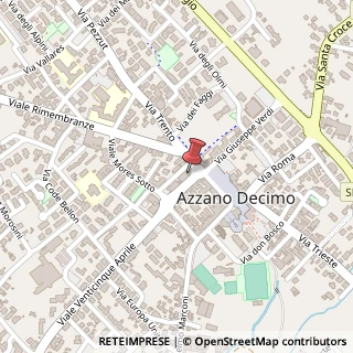 Mappa Via Trento, 1, 33082 Azzano Decimo, Pordenone (Friuli-Venezia Giulia)