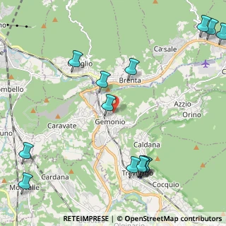 Mappa Via Mentana, 21036 Gemonio VA, Italia (2.85857)