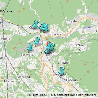 Mappa Via Mentana, 21036 Gemonio VA, Italia (1.29)