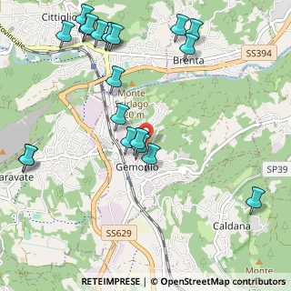 Mappa Via Mentana, 21036 Gemonio VA, Italia (1.292)