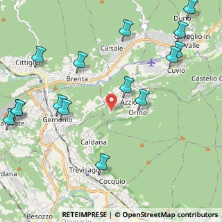 Mappa Via Papa Giovanni XXIII, 21030 Azzio VA, Italia (2.784)