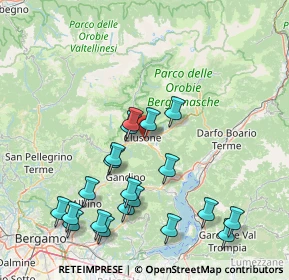Mappa Via Tarcisio Pacati, 24023 Clusone BG, Italia (17.265)