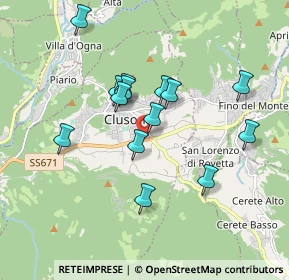 Mappa Via Tarcisio Pacati, 24023 Clusone BG, Italia (1.59429)