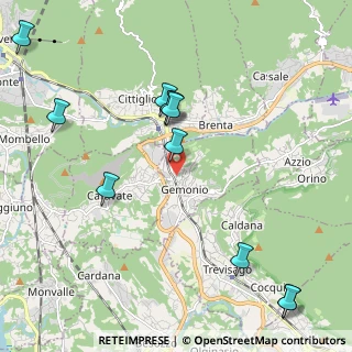 Mappa Via C. Battisti, 21036 Gemonio VA, Italia (2.44818)