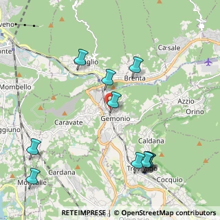Mappa Via C. Battisti, 21036 Gemonio VA, Italia (2.38818)