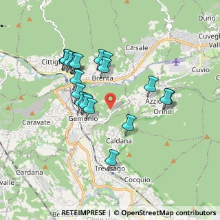 Mappa Via A. castelli, 21036 Gemonio VA, Italia (1.697)