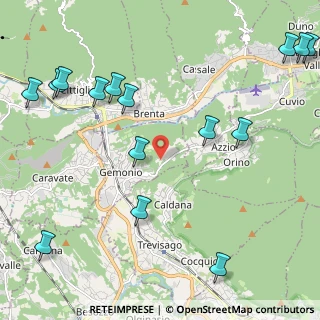 Mappa Via A. castelli, 21036 Gemonio VA, Italia (2.862)