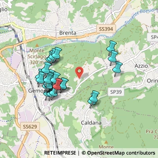 Mappa Via A. castelli, 21036 Gemonio VA, Italia (0.88571)