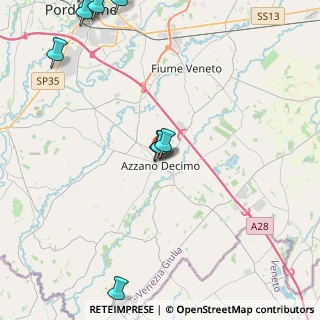 Mappa Via degli Olmi, 33082 Azzano Decimo PN, Italia (6.54923)