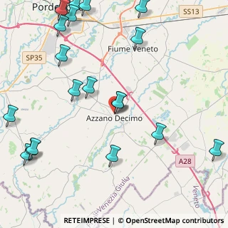 Mappa Via degli Olmi, 33082 Azzano Decimo PN, Italia (5.814)
