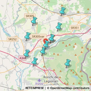 Mappa Via Gioacchino Rossini, 34072 Gradisca d'Isonzo GO, Italia (3.40545)