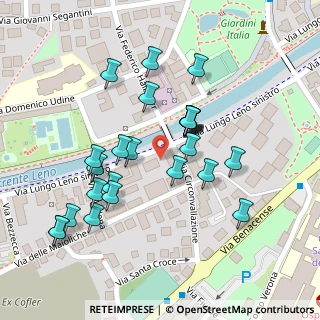 Mappa Via L. Leno Sinistro, 38068 Rovereto TN, Italia (0.11154)