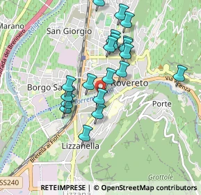 Mappa Via L. Leno Sinistro, 38068 Rovereto TN, Italia (0.819)
