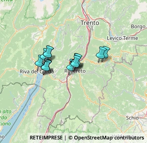 Mappa Via L. Leno Sinistro, 38068 Rovereto TN, Italia (8.52571)
