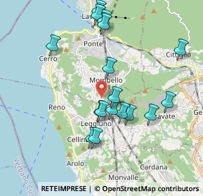 Mappa Via Bostano, 21014 Laveno-Mombello VA, Italia (1.84882)