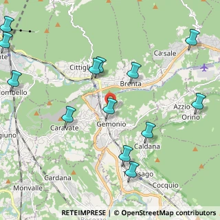 Mappa Via U. Foscolo, 21036 Gemonio VA, Italia (2.61462)