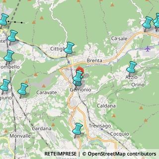 Mappa Via U. Foscolo, 21036 Gemonio VA, Italia (3.29923)