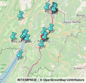 Mappa Via Lungo Leno Sinistro, 38068 Rovereto TN, Italia (15.305)