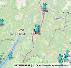 Mappa Via Lungo Leno Sinistro, 38068 Rovereto TN, Italia (27.84467)